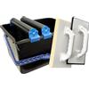 HELPMATE SET HELPMATE secchio in plastica da 12L idrospugna con rivestimento in gomma