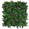 WELL HOME MOBILIARIO & DECORACIÓN Giardino Verticale Artificiale, Pannello di Seto 100x100cm, Per decorazione Foglie verdi realistiche con accenti rossi