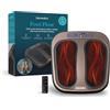 Homedics Foot Flow Mobility Booster Massaggiatore Vibrante per Piedi | Calore Lenitivo, 20 Intensità, 3 Modalità, Rivitalizza i Muscoli Stanchi, Favorisce il Flusso Sanguigno