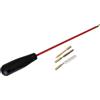 armeriaonline KIT pulizia PER CAL 22 CALIBRO 22 con scovoli E BACCHETTA made in italy