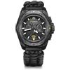Victorinox Orologio Uomo I.N.O.X. Chrono Ø 43 mm, Swiss Made, Quarzo Analogico, Impermeabile fino a 200 m, Cinturino in Paracord/Caucciù, Nero