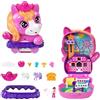 Polly Pocket - Cofanetto Rodeo dei Pony, playset apribile mini mondo con 1 mini bambola, un pony, cibo e accessori per lo styling inclusi, giocattolo per bambini, 4+ anni, JCR39