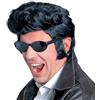W WIDMANN MILANO Party Fashion - E6096 - Parrucca Rock'n'Roll, nera, look Presley, parrucca anni 50, carnevale, festa a tema