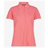 Cmp Woman Polo M/M Coral Tessuto Tecnico Donna