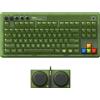 Retro 87 Mechanical Keyboard with RGB Backlight, Bluetooth/2.4G/Usb-C Hot Swappa