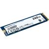 Kingston Technology 240G DC2000B PCIe 4.0 M.2 2280 Enterprise SSD (Senza dissipa