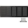 LIRAST 500x200mm Griglie D'Aerazione/Ventilazione in Metallo - Nera Griglia D'aria con Rete Anti Insetti