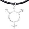 Iri jewelry Charm da Collana Bisessuale Bi Pride Argento 925 Placcato Platino Gioiello