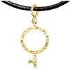 Iri jewelry Collana Demigirl con accessori in oro, Ciondolo Demigirl con simbolo LGBTQ