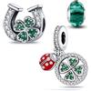 HappyStar charm argento 925,bead charm da donna, ciondolo combinato, I migliori regali per Sorelle e coppie, (perline distanziatrici incluse)