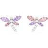 Swarovski x Ariana Grande Orecchini a lobo, Taglio misto, Libellula, Multicolore, Placcato rodio
