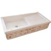 Artistica Mediterranea Lavabo Da Giardino In Cemento 90x50xh20 cm Rettangolare Artistica Mediterranea Rosa