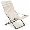 SALMAR Canapone Confort Tortora - Sdraio Relax per Outdoor Comodo e Funzionale