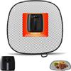 GCQ Accessori per forni ad aria per Philips, teglia gocciolatoio quadrata 7.2 per vassoio HD9741 3QT compatibile con HD9641 HD9721 HD9730, lavabile in lavastoviglie