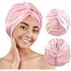 Cuffia In Seta Per Capelli Lunghi E Ricci - Bonnet Morbido Con Fascia Regolabile, Protezione Notturna Antigroviglio