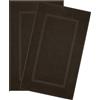 Hammetex Tappetini da Bagno Set da 2 51x86 cm - Tappeti in 100% Cotone, 900 GSM - Certificato OEKO-TEX - Antiscivolo, Assorbente, Lavabile