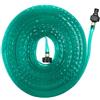 Relaxdays Tubo per Irrigazione a Goccia, 20 m, per Innaffiare Orto e Prato, Piatto, Tubicino Forato Gioccolatoio, Verde