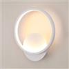 Toolight Applique da Parete Interno Moderno, 12W 1350LM Lampada da Parete Rotonda, Lampade da Muro Alluminio Bianca Calda 3000K per Camera da Letto Bagno Corridoio Soggiorno Scale Ø20cm, Bianca