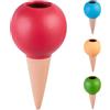 Relaxdays Sfere da Irrigazione a Goccia, Set da 4, 300 ml ciascuna, Coni Annaffiatura Automatica per Piante, Multicolore
