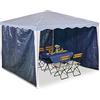 Relaxdays Tende Laterali per Gazebo 2x3 m, Set 3, Telo Impermeabile, Pareti in PE con Chiusure a Strappo, Blu Scuro