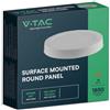 V-TAC VT-61018 Mini pannello led rotondo 18W pannello montaggio a superficie 110lm/w luce bianco freddo 6400K - 7878