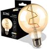 V-TAC Lampadina LED Filamento Ambrata G95 con Attacco E27-4W (Equivalenti a 30W) - 350 Lumen - Lampadine Vintage Retrò - Massima Efficienza e Risparmio Energetico - 2200K Bianca Calda
