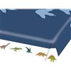amscan Generique - Tovaglia di carta grande dinosauro blu, 115 x 175 cm