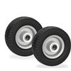 Relaxdays Ruota per Monopattino Elettrico, Set da 2 Gomme per E-Scooter, 6x2, Antiforatura, Regge 50 kg, Nero Grigio
