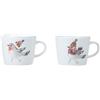 Mikasa Tipperleyhill, Tazzine da caffè con pettirosso in porcellana fine, 90 ml, set da 2, in confezione regalo