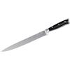 FMprofessional Coltello per affettare BBQ, coltello per sfilettare con lama in acciaio inox, coltello da carne di alta qualità con elevata resistenza al taglio e affilatura (colore: nero/argento)