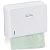 Relaxdays Distributore Carta Asciugamani, da Muro, Sistema H2, Dispenser salviette HxLxP: 20,5 x27,5 x 10 cm ca. Bianco