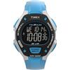 Timex TW5M67400 Triathlon Classic, Orologio da uomo da 38 mm, con cinturino in poliuretano blu, quadrante digitale e cassa grigia