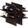 Furinno CUBICLE inserto per cubo, organizer per cubi a 9 scomparti, compatibile con Furinno Extra Thick Cubes, per organizzazione e contenimento, Black Oak (non compatibile con scaffali IKEA Kallax)