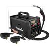 CEVIK PRO CE-MINIMIG120N - Saldatrice Inverter FLUX/MIG/TIG/MMA - 120A 40% 230V - Filo 0.9mm - LED - Torcia MIG fissa, pinza massa e bobina filo FLUX inclusi