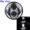 Does not apply Nuovo Stile Nero Cromato 5.75 Pollici LED Faro 5 3/4 "Led DRL 50W Fari Moto per