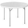 Outsunny Tavolo da Campeggio Tavolino da Esterno Pieghevole 120x120x74 cm Bianco | Aosom Italy