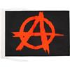 AZ FLAG Bandiera Anarchia 45x30 cm - Bandierina Anarchica 30 x 45 cm Cordicelle
