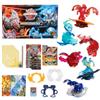 BAKUGAN Ultimate 6-Pack, Special Attack Dragonoid, Nillious, Mantid, Octogan; Action Figure rotanti Personalizzabili, Giocattoli per Bambini e Bambine da 6 Anni in su