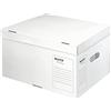 Leitz Scatola Archivio e Trasporto con Coperchio superiore integrato, Cartone privo di acidi, Confezione piatta, Bianco, Large, Gamma Leitz Infinity, 61040000