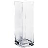 Ad Trend Vaso in Vetro Rettangolare 8 x 8 Cm H 25 Cm - Vaso Alto per Fiori e Arredo