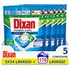 Dixan DISCS 4in1 Classico Detersivo Lavatrice, 50 x 2 Lavaggi, Capsule Lavatrice per una Pulizia Profonda del Bucato e Freschezza Igienica per la Lavatrice, Rimuove le Macchie da 20°C