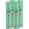 Taft Spray per capelli volume, grado di tenuta 5 (250 ml), styling spray dà volume e tenuta dei capelli fini, senza siliconi, fino a 24 ore, 4 x 250 ml