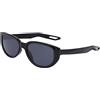 Nike ENDURE FJ2185 010 Matte Black/White/Dark Grey Sunglasses Unisex Iniettato, Rectangle, 59