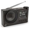Thomson Radio Dab+, radio FM, 60 stazioni preimpostate possibili, ricaricabile o AC, sveglia, altoparlante Bluetooth Thomson RT400DABBTBK (nero), cavo di ricarica USB C
