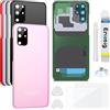 Enkeig Vetro Posteriore per Samsung Galaxy S20+ Plus G985 G986, Rosa