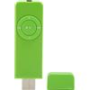 GOWENIC Lettore MP3, Mini Lettore Musicale MP3 in ABS Batteria Integrata da 180 MAh, Supporto per Lettore Musicale Portatile Fino a 64 GB, per Studenti Che Corrono in Viaggio (GREEN)