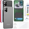 Enkeig Vetro Posteriore per Samsung Galaxy S20+ Plus G985 G986, Grigio