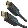 KabelDirekt - Cavo DisplayPort 4K & 8K - 10x3m | DisplayPort 1.4, 8K@60Hz su PC, laptop, monitor da gioco, nero