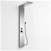 OGOMONDO Finitura- Cromo Lucido, CONFEZIONE 1 *** Colonna doccia 002 4 funzioni acciaio inox getto a cascata 2 bocchette idro lombari l20xp44xh170