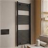 OGOMONDO Misure H1500xL600xI550 30 TUBI, CONFEZIONE 1 *** Termoarredo bagno scaldasalviette in acciaio nero opaco elegante scalda asciugamani